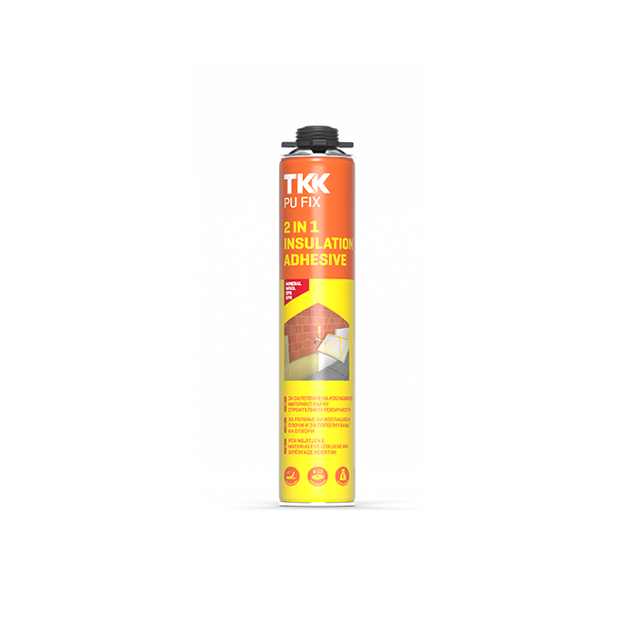 PU Пяна TKK 2 in 1 insulation adhesive, 750 ml