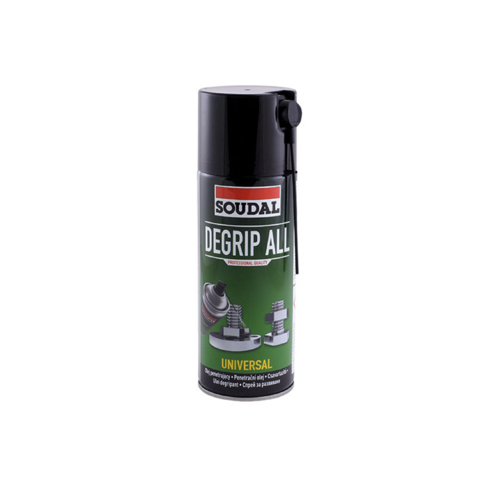 Спрей за развиване на гайки, болтове и машинни части Soudal Degrip All